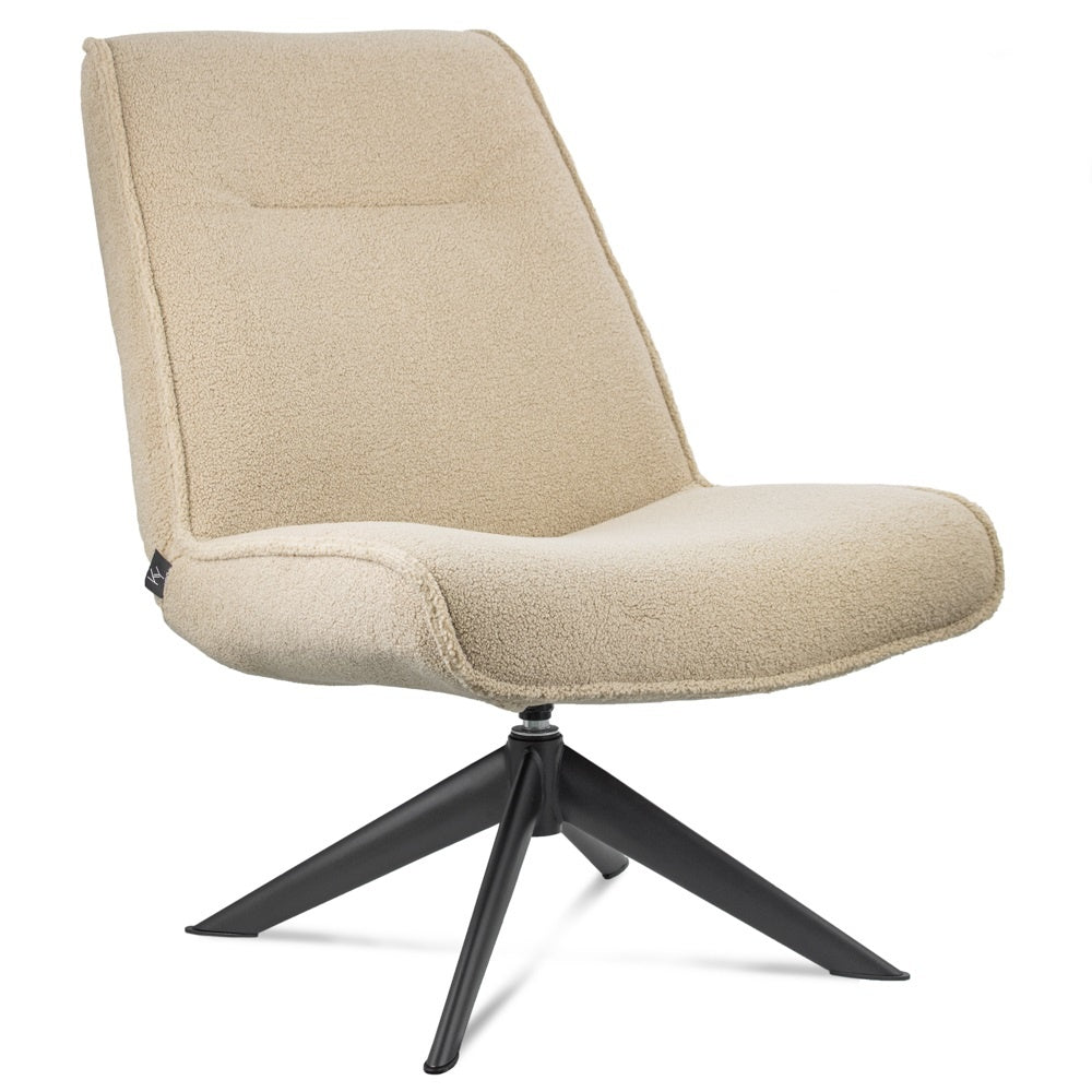 Draaifauteuil zonder arm Teddy Sand