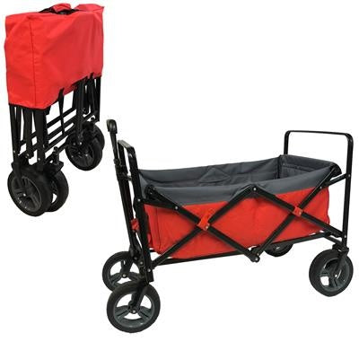 Outdoor Bolderwagen rood/grijs