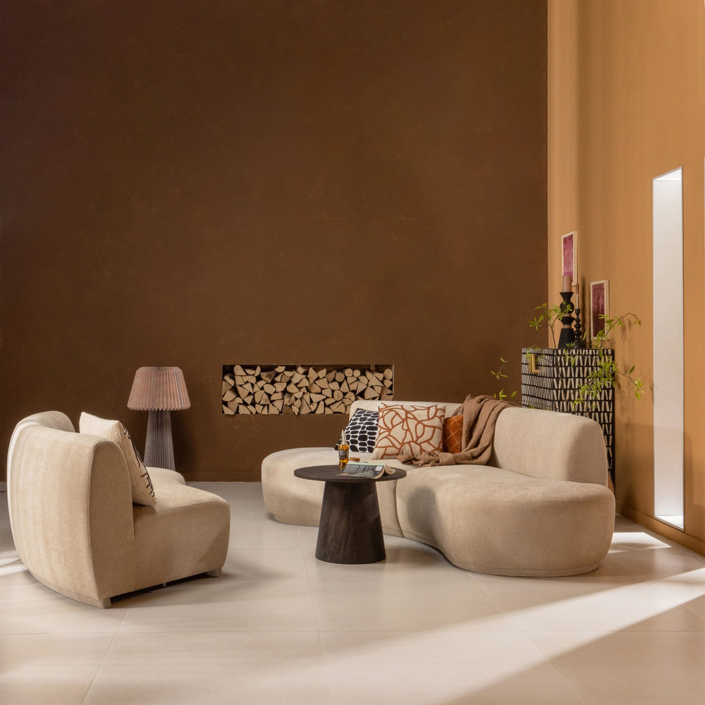 MAAN SALONTAFEL MDF DONKERBRUIN 40XO80 CM