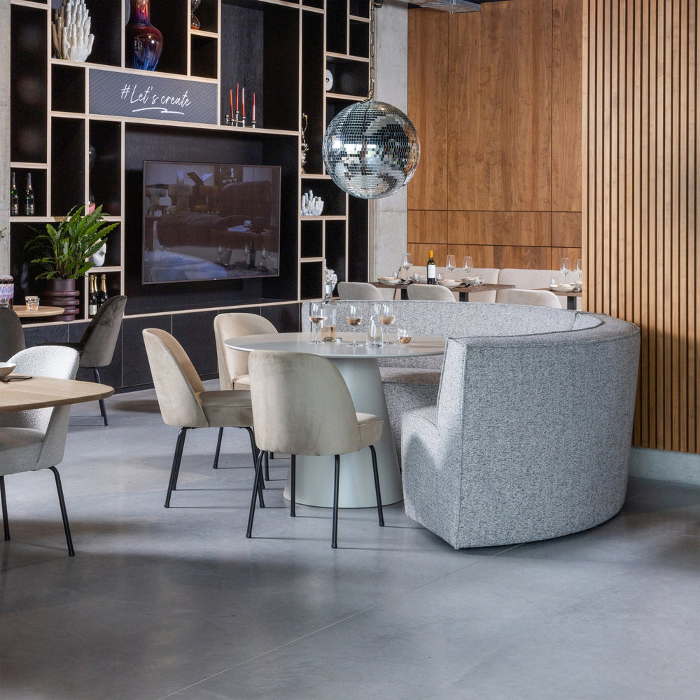 JORRE EETTAFEL O120 CM MDF ANTIEK BEIGE