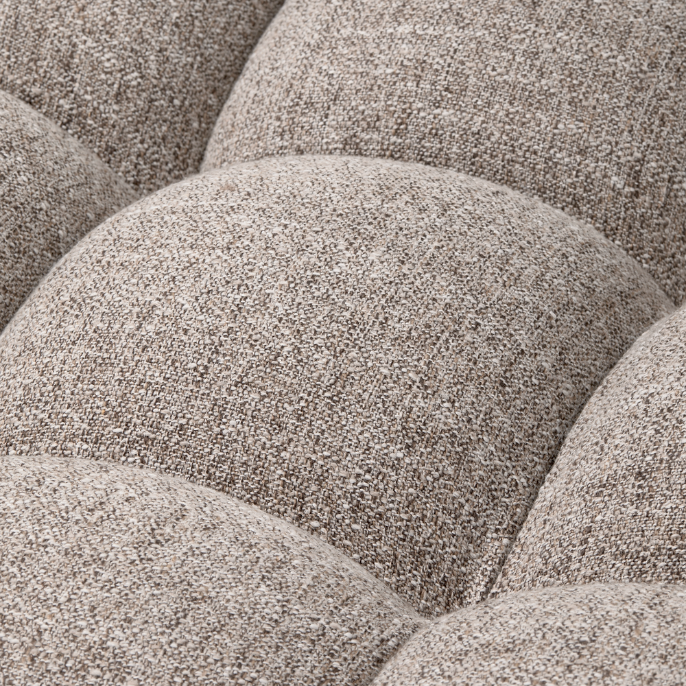 ALLURE 3-ZITS BANK GEWEVEN STOF KLEI MELANGE