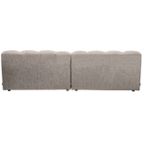 ALLURE 3-ZITS BANK GEWEVEN STOF KLEI MELANGE