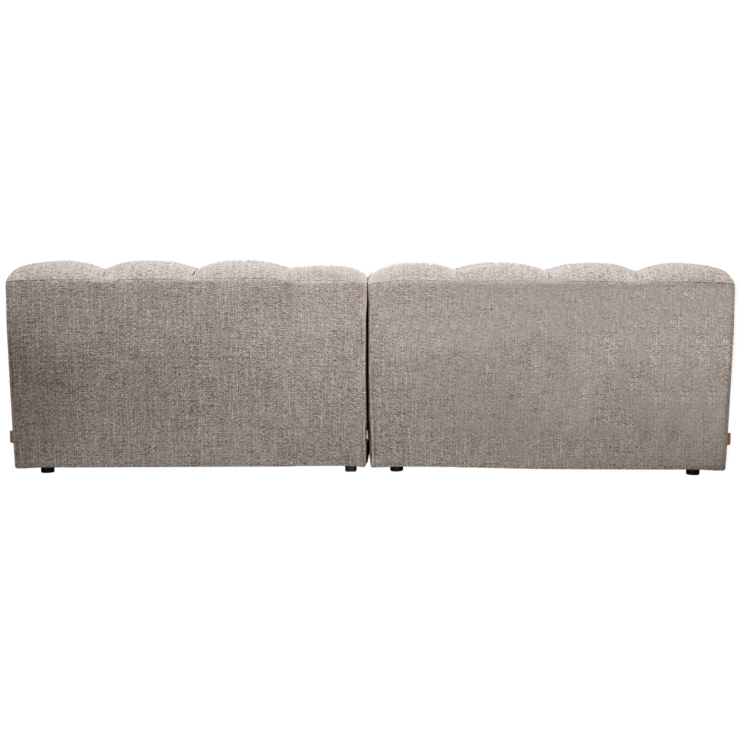 ALLURE 3-ZITS BANK GEWEVEN STOF KLEI MELANGE