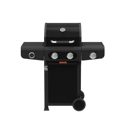 Grafiet barbecue van Barbecook met gesloten deksel en drie branders