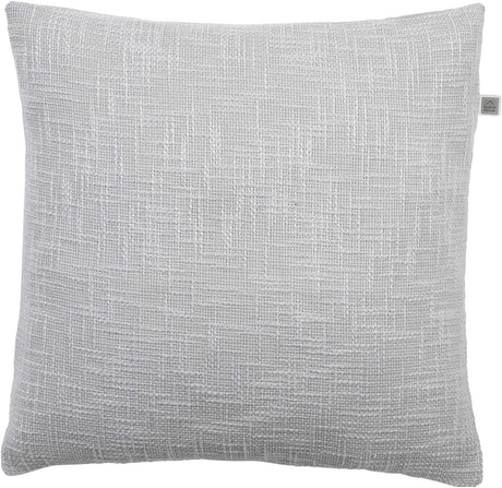 Lichtgrijs sierkussen met geweven structuur, vierkant 45x45 cm