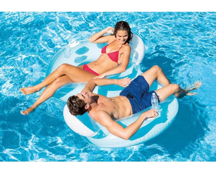 Double pillow back lounge - Intex