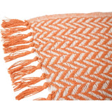 Plaid oranje/beige, 125x150cm