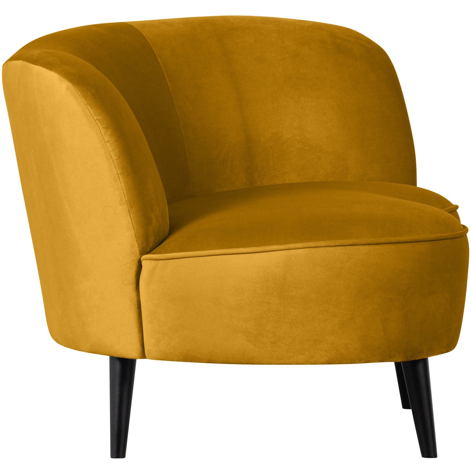 SARA LOUNGE FAUTEUIL RECHTS VELVET OKER