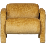 LENNY FAUTEUIL IN GROVE TEXTUUR GOUD/GEEL