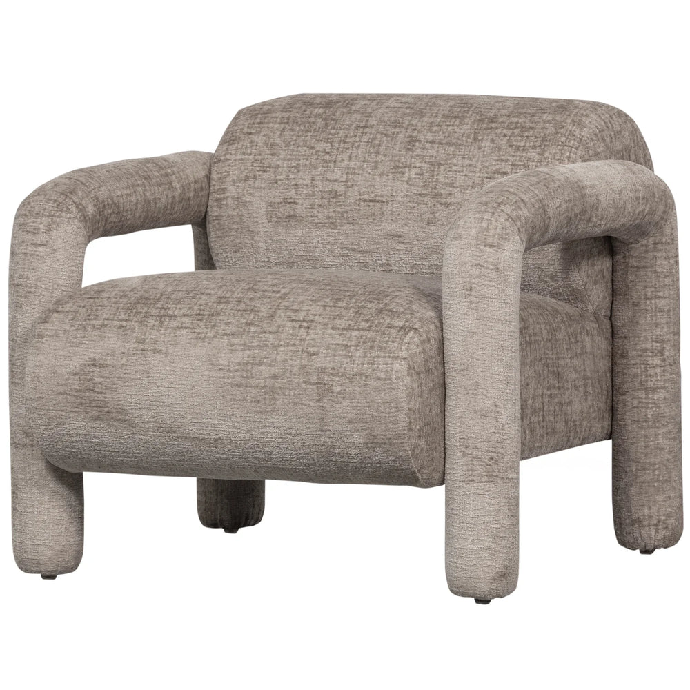 WOOOD - Lenny fauteuil in grove textuur zand