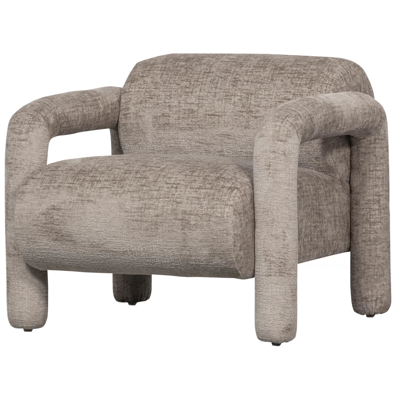 WOOOD - Lenny fauteuil in grove textuur zand