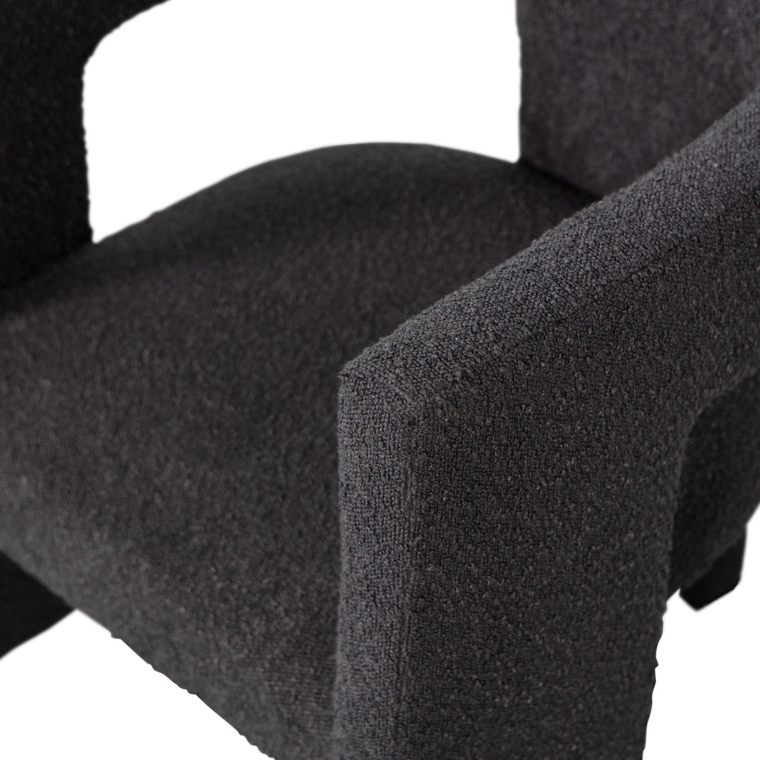 TIWA FAUTEUIL BOUCLE DONKERGRIJS