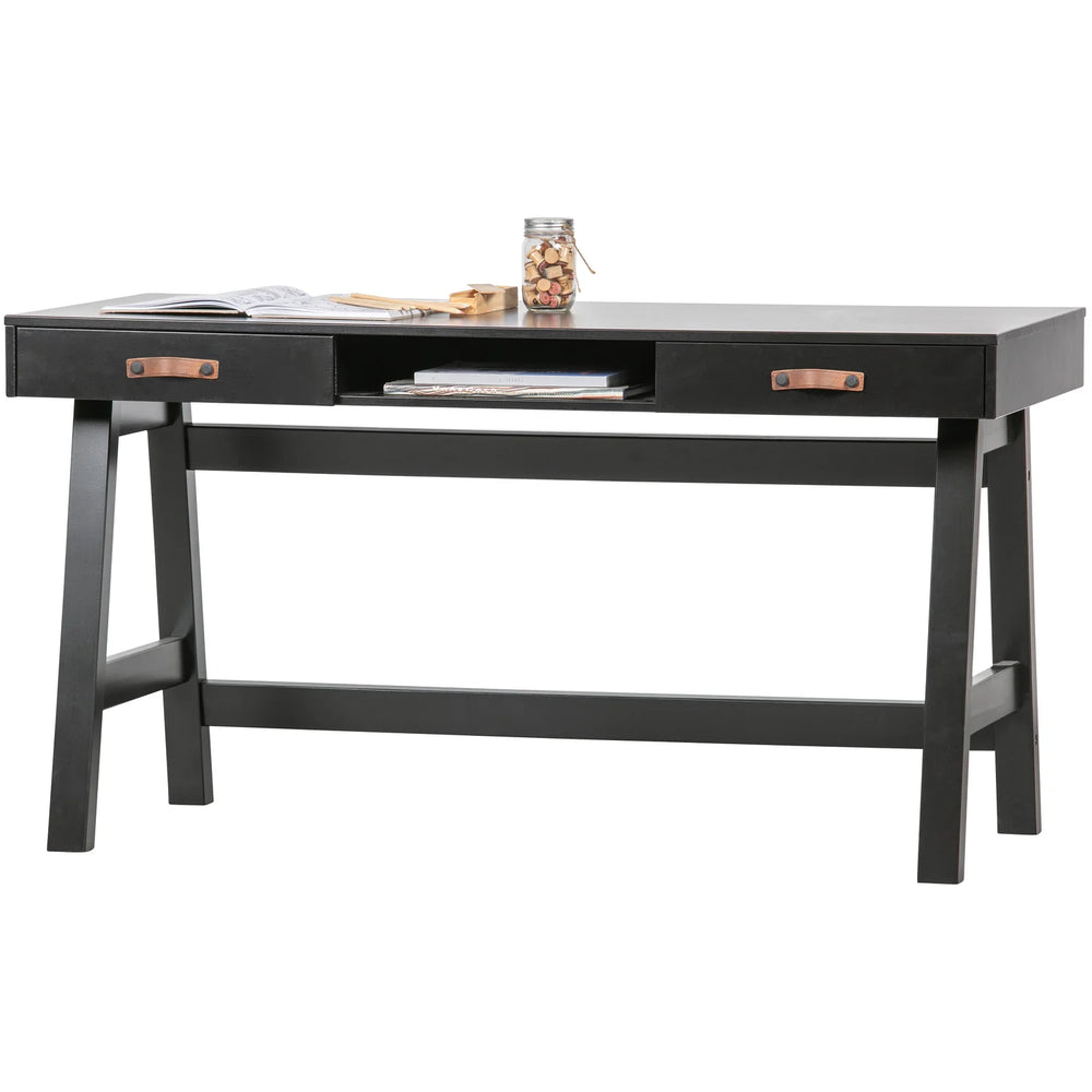 WOOOD - Dian bureau grenen diepzwart