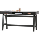 WOOOD - Dian bureau grenen diepzwart