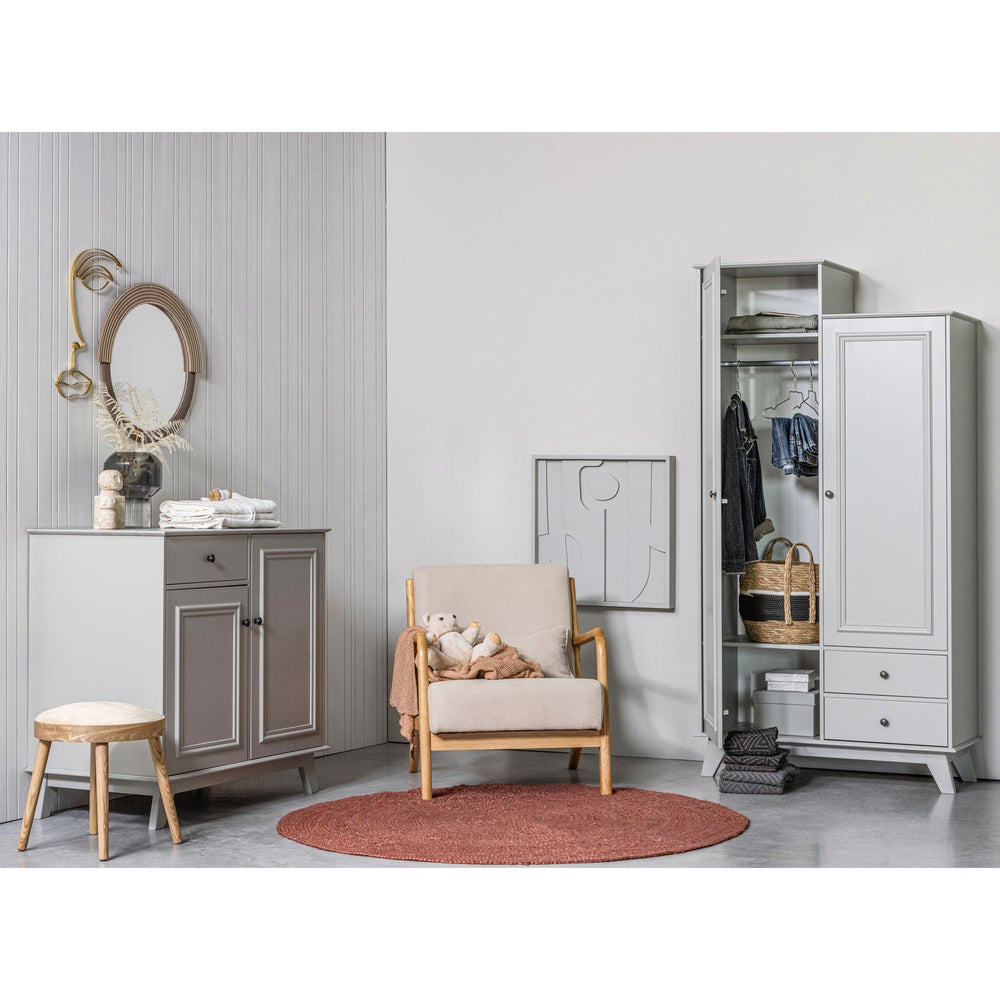 MARK FAUTEUIL GEWEVEN STOF NATUREL