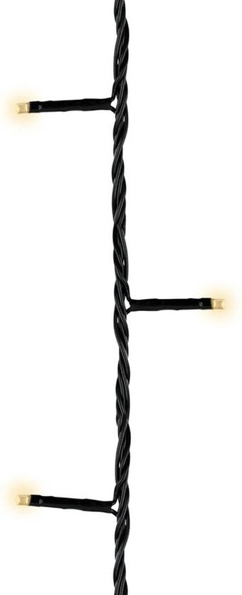 Basicverlichting LED warm wit - 18 meter - 240 lampjes - Zwart
