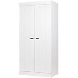 CONNECT 2-DEURS KLEDINGKAST WIT [fsc]