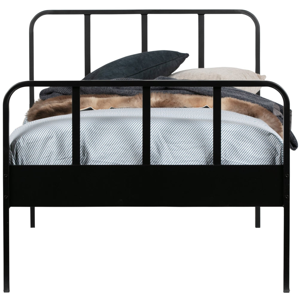 MEES BED METAAL ZWART 90X200 CM