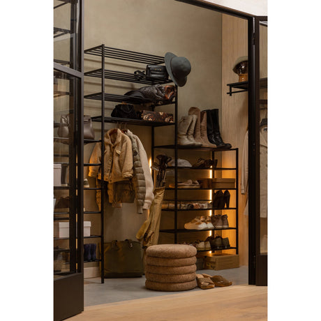 FERRO SCHOENENREK STAPEL VAN 2 METAAL ZWART