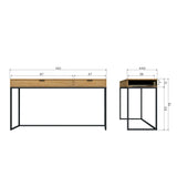 WOOOD - Silas sidetable/bureau eiken [FSC]