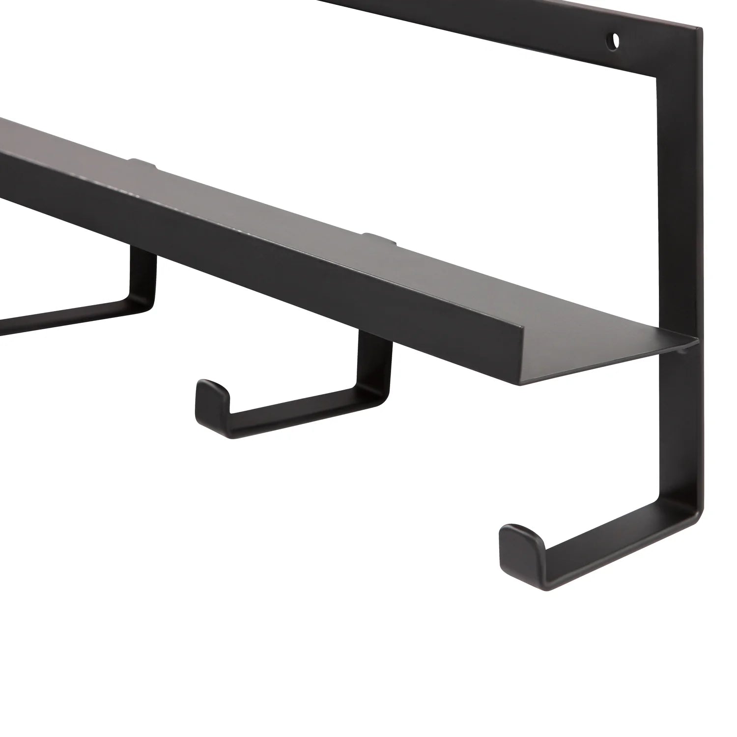 WOOOD - Quinn kapstok 5 haken metaal zwart