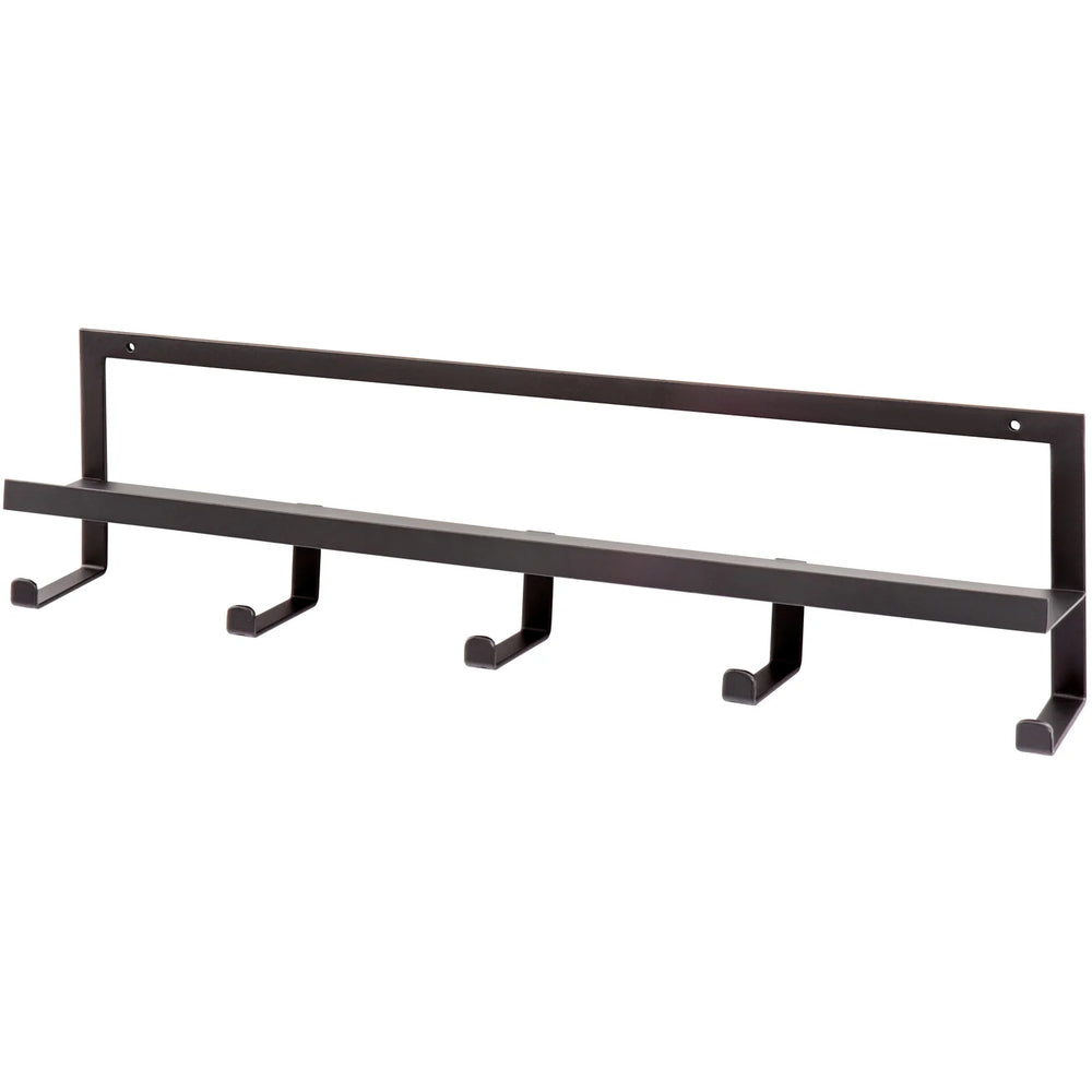 WOOOD - Quinn kapstok 5 haken metaal zwart