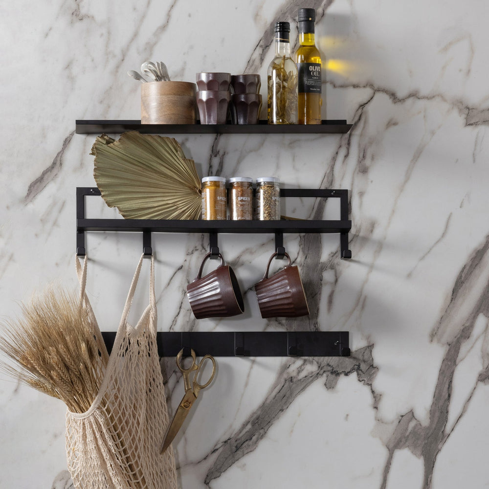 QUINN KAPSTOK 5 HAKEN METAAL ZWART