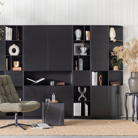 FINCA OPBERGKAST ROND RECHTS 78 CM GRENEN DIEPZWART [fsc]