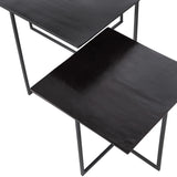 WOOOD - Set v2 Olan bijzettafels metaal warm bruin