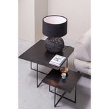 WOOOD - Set v2 Olan bijzettafels metaal warm bruin