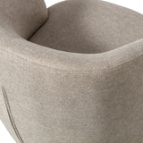 WOOOD - Serra draaifauteuil geweven stof zand