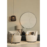 WOOOD - Serra draaifauteuil geweven stof zand