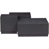 PIM BIJZETTAFELS HOUT ZWART - SET VAN 3