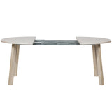 LANGE JAN UITSCHUIFBARE EETTAFEL ROND EIKEN SYDNEY [fsc]