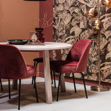 LANGE JAN UITSCHUIFBARE EETTAFEL ROND EIKEN SYDNEY [fsc]