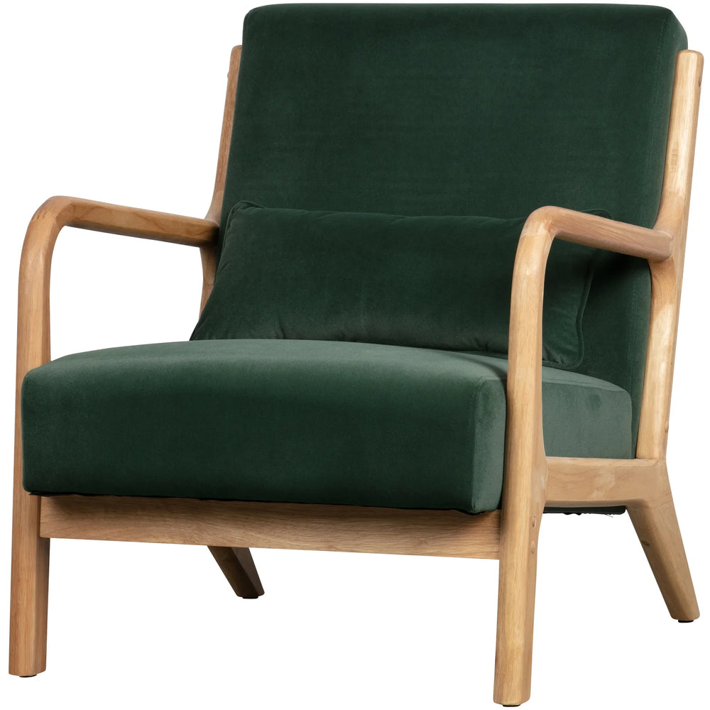 WOOOD - Mark fauteuil geweven stof flesgroen