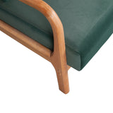 WOOOD - Mark fauteuil geweven stof flesgroen