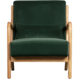 WOOOD - Mark fauteuil geweven stof flesgroen