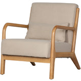 WOOOD - Mark fauteuil geweven stof naturel