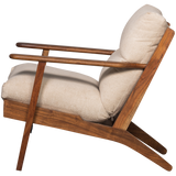 HOUSTON FAUTEUIL BOUCLE/HOUT NATUREL