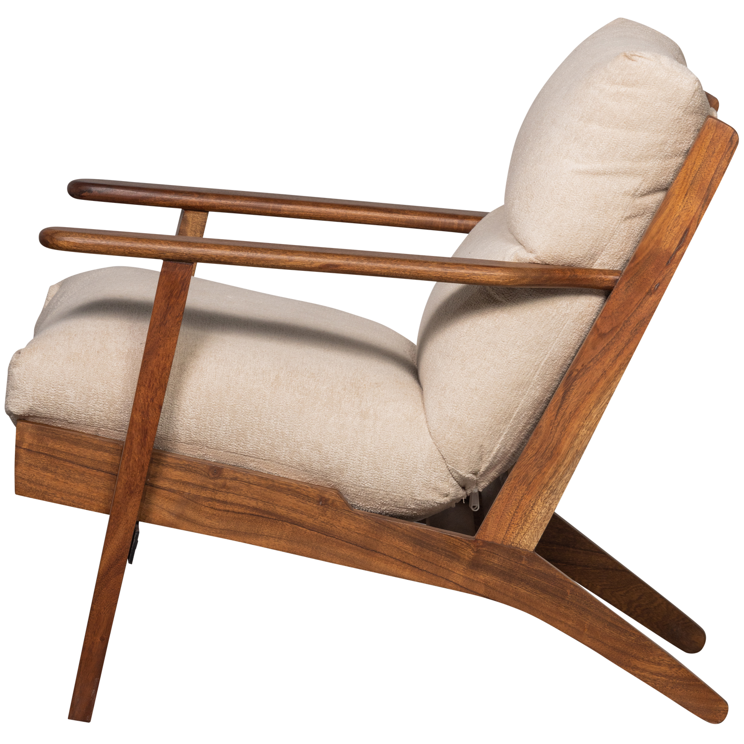 HOUSTON FAUTEUIL BOUCLE/HOUT NATUREL
