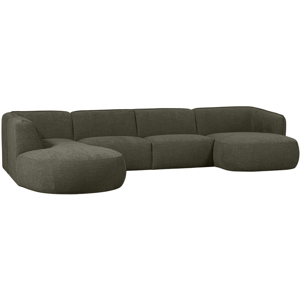 POLLY BANK U-VORM LINKS WARM GROEN