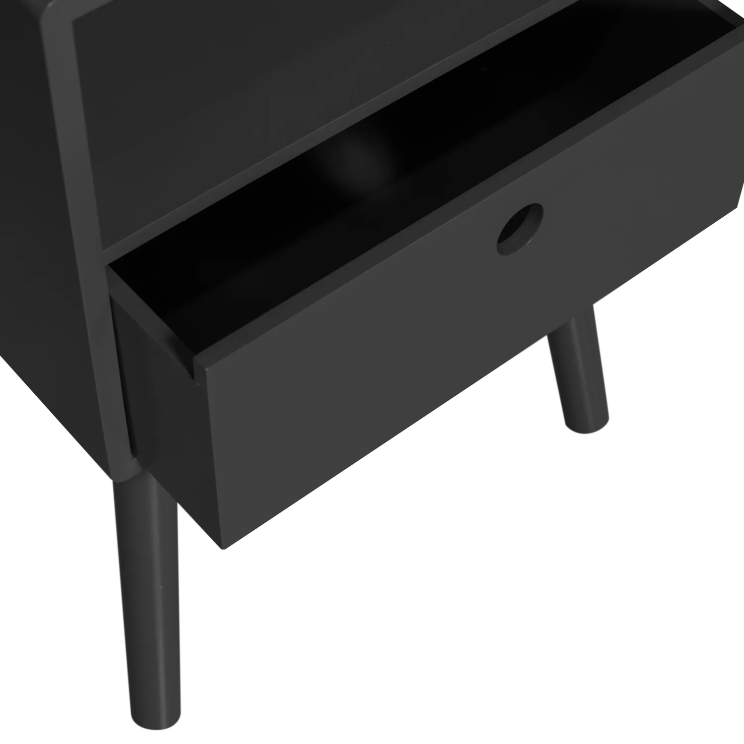 WOOOD - Ozzy nachtkastje hout zwart