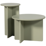 WOOOD - Set v2 - ronny bijzettafels groen/grijs