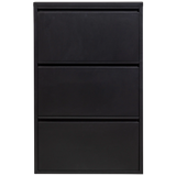 WOOOD - Sabine 3-vaks schoenenkast metaal zwart