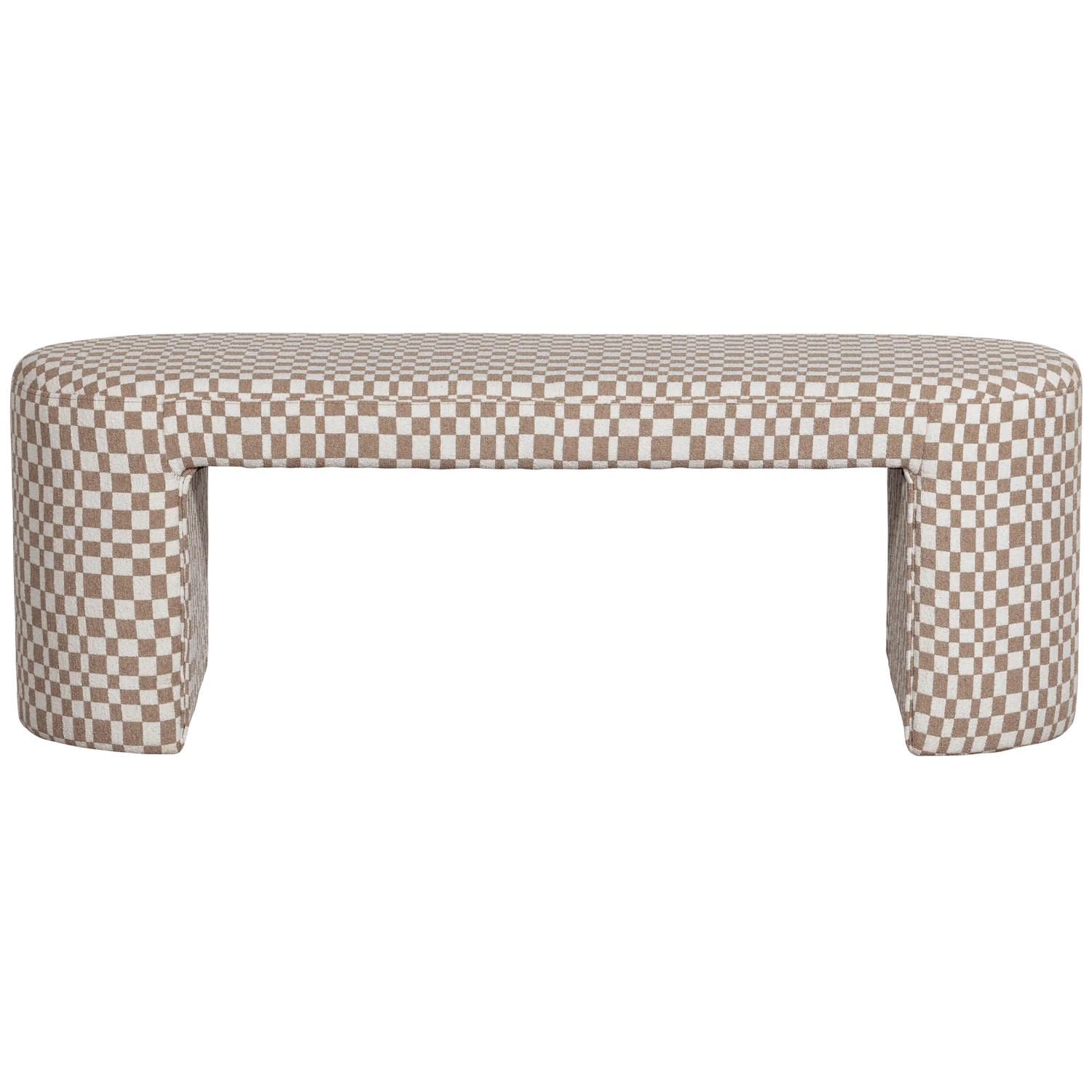 WOOOD - Jacob bankje ruit dessin zand