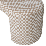 WOOOD - Jacob bankje ruit dessin zand