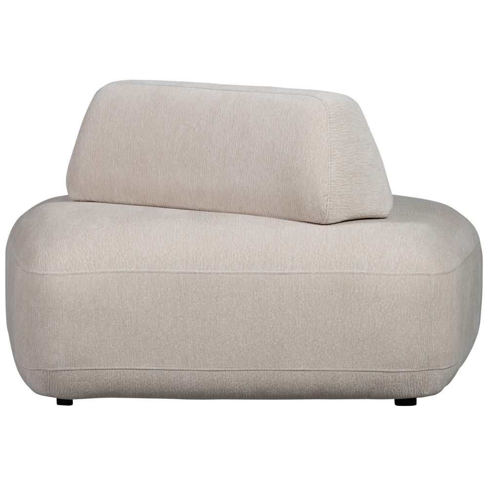 STERCK FAUTEUIL MET VERPLAATSBARE RUGLEUNING ZAND