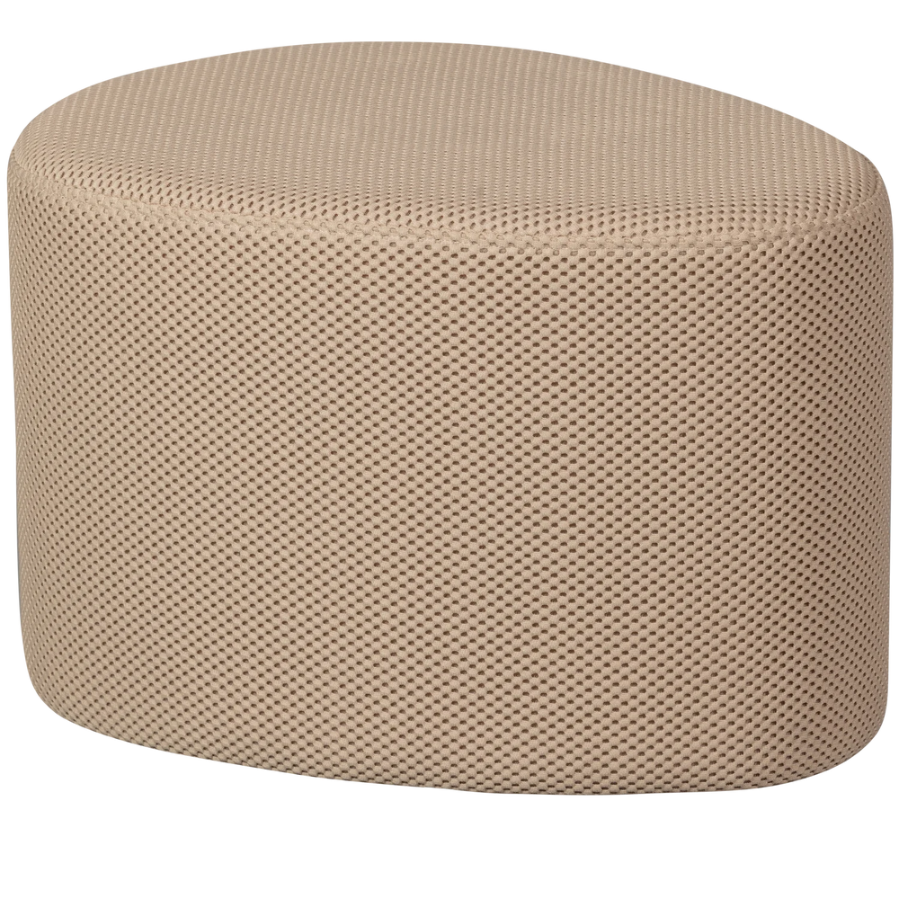 WOOOD - Poef mesh naturel 38x60x47CM