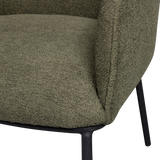 LEON EETKAMERSTOEL BOUCLE BOSGROEN